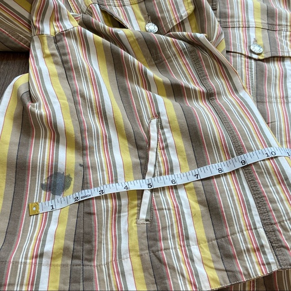 Chico's Striped Stretch Jacket Size L / 12 / Chico’s 2 - Picture 11 of 15